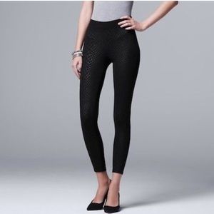 New Simply Vera Wang Animal Print Leggings Medium